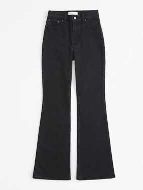 Abercrombie & Fitch Vintage Flare High Rise Jeans | Curve Love | Size 28 | Black